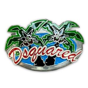 Dsquared² Early 2000’s Palm Tree Belt Buckle
